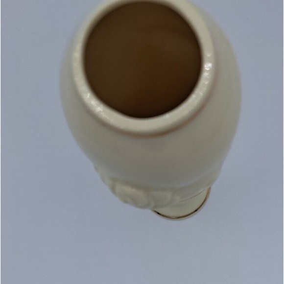 Lenox 6 Inch Rose Vase 24K Gold Trim Cream Color Handcrafted Elegant Wedding - Picture 3 of 5